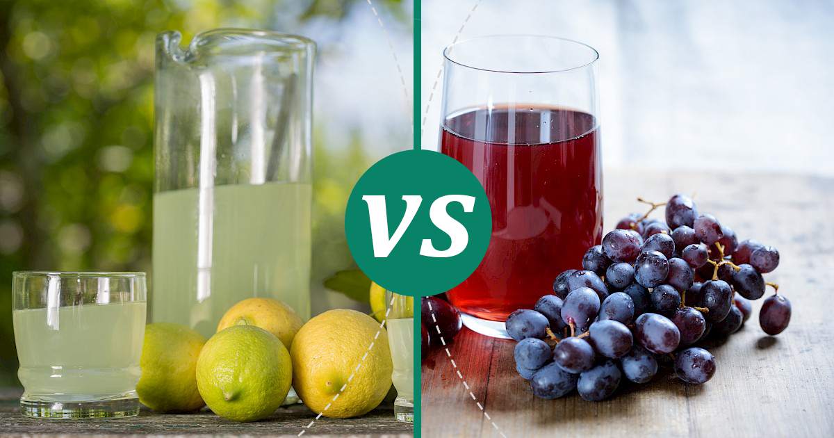 Grape Juice vs Lemon Juice Nutrition Guide