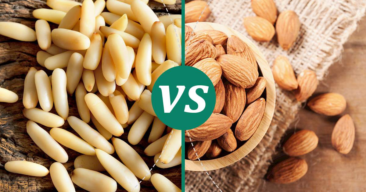 Almonds vs Pine Nuts Nutrition Comparison