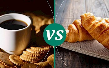 croissant vs biscuit - calories, nutrition, weight