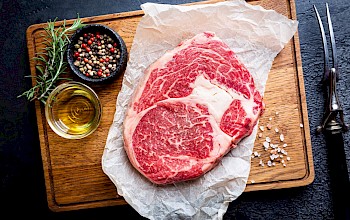Ribeye steak - calories, nutrition, weight