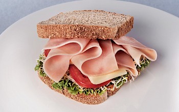 Ham sandwich - calories, nutrition, weight