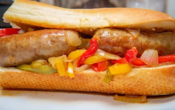 Sausage sandwich - calories, nutrition, weight