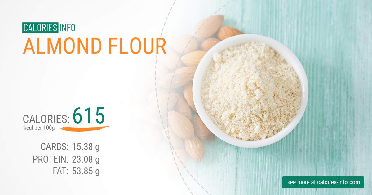 Almond flour - caloies, wieght