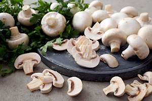 White mushrooms - calories, kcal