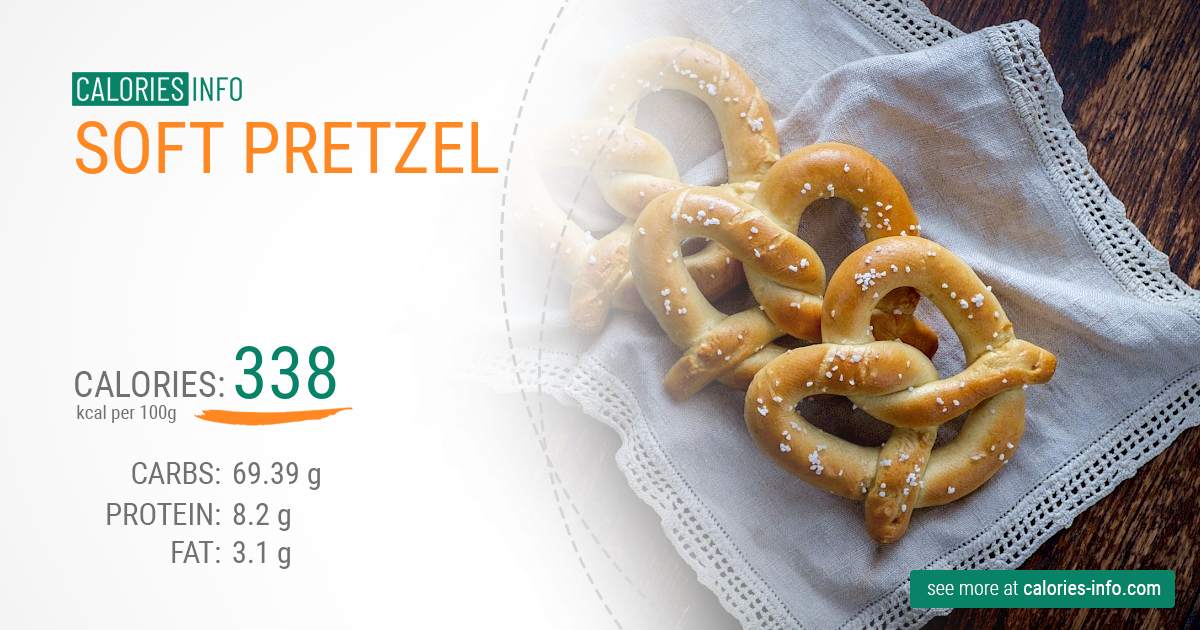 Soft pretzel - caloies, wieght