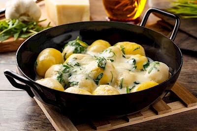 Gnocchi with cheese - calories, kcal