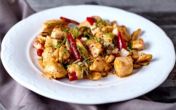 Kung pao chicken - calories, nutrition, weight