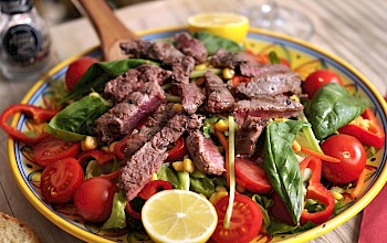 Beef salad - calories, nutrition, weight