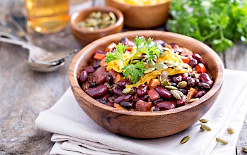 Black bean salad - calories, nutrition, weight