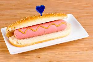 Hot dog with no bun - calories, kcal, weight, nutrition