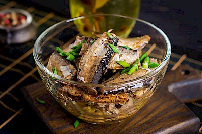 Cooked sardines - calories, kcal