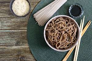 Cooked soba noodles - calories, kcal
