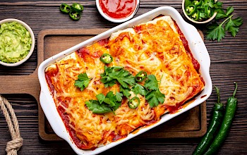 Cheese enchilada - calories, nutrition, weight
