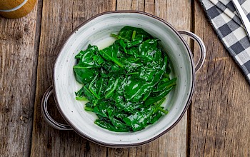 Cooked spinach - calories, nutrition, weight