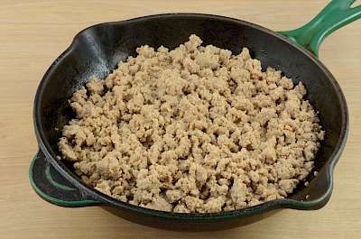 Cooked ground turkey - calories, kcal
