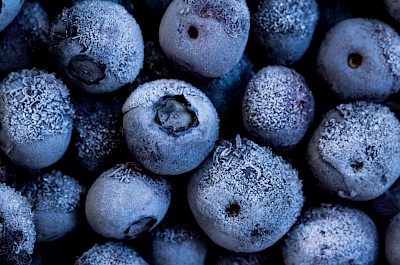 Frozen blueberries - calories, kcal