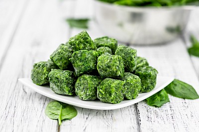Frozen spinach - calories, kcal