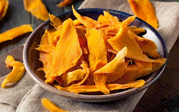 Dried mango - calories, nutrition, weight