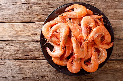 Boiled shrimp - calories, kcal