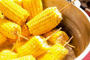 Boiled corn - calories, kcal