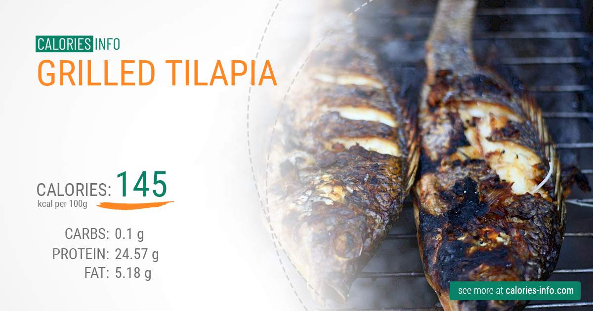Grilled tilapia - caloies, wieght