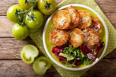Fried green tomatoes - calories, kcal