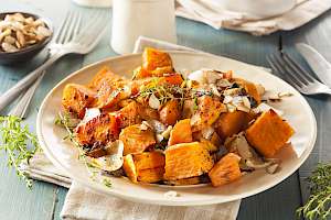 Cooked sweet potato - calories, kcal, weight, nutrition