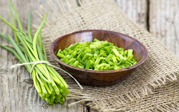 chive vs green onions - calories, nutrition, weight