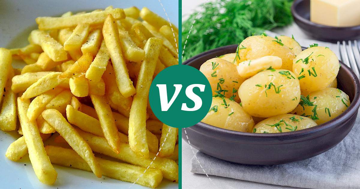 Boiled Potato vs Fries (French Fries) Nutrition Showdown