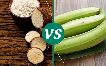 plantain vs yuca - calories, nutrition, weight