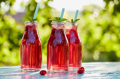 Raspberry juice (syrup) - calories, kcal