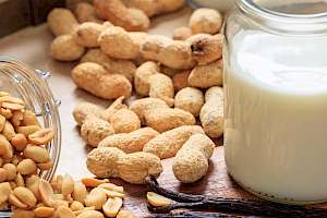 Peanut milk - calories, kcal, weight, nutrition