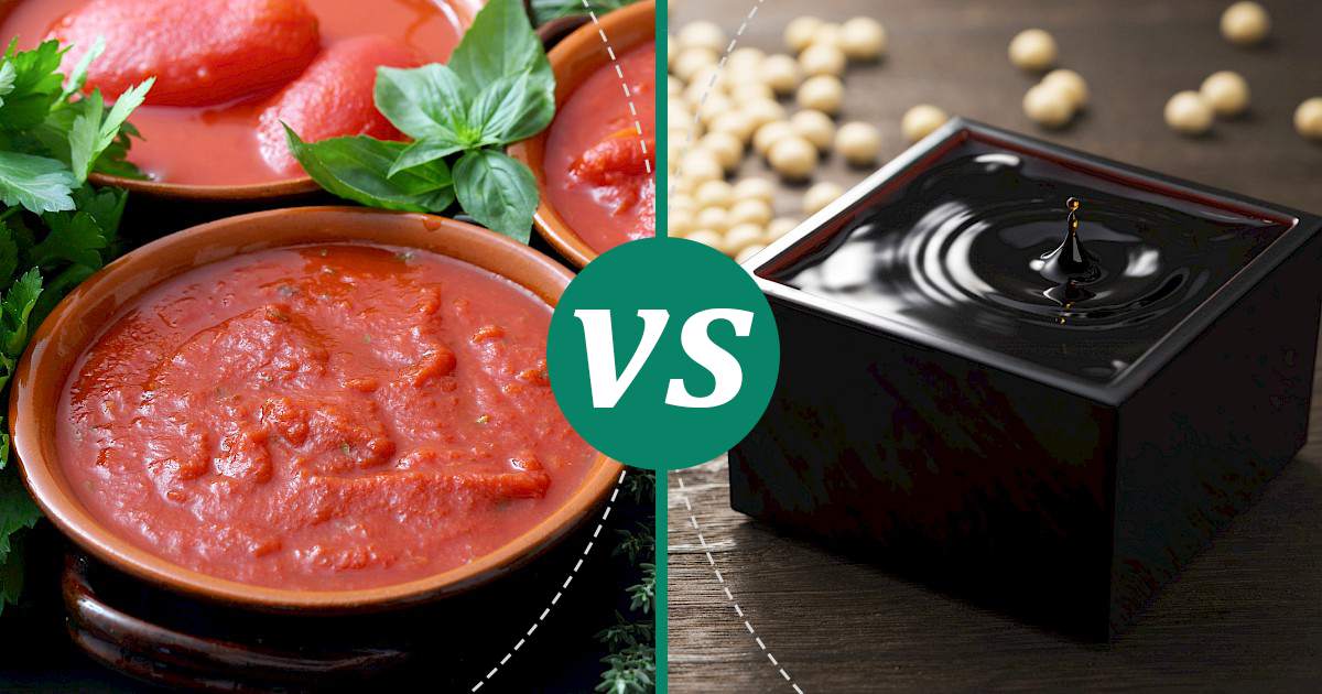 Soy Sauce vs Tomato Sauce Nutrition Comparison